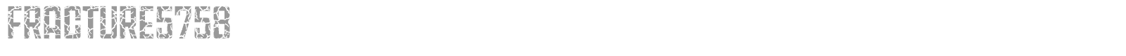 Fracture 5758 font preview