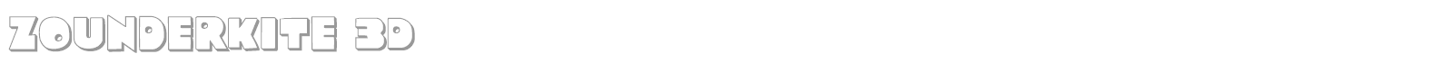 Zounderkite font preview