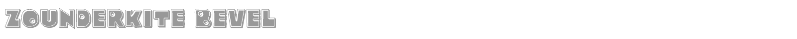 Zounderkite font preview