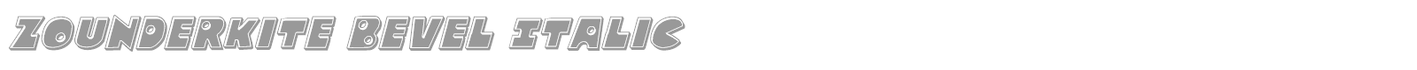 Zounderkite font preview