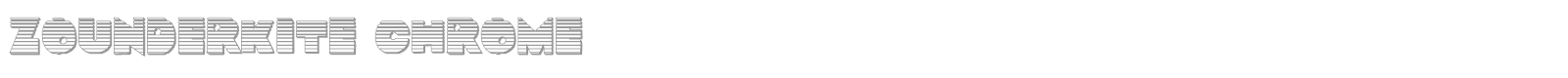 Zounderkite font preview