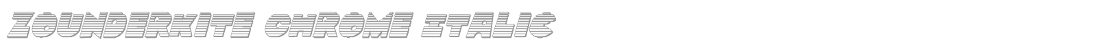 Zounderkite font preview
