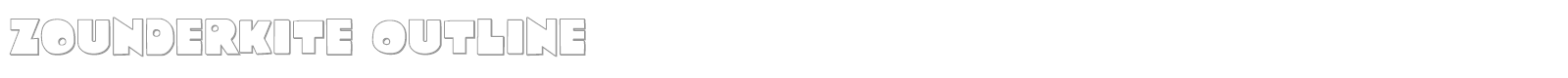 Zounderkite font preview