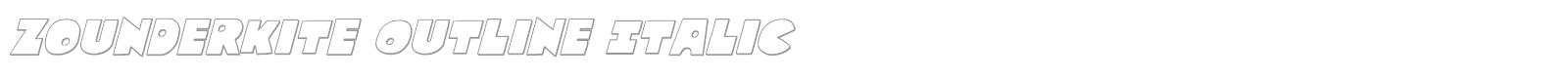 Zounderkite font preview