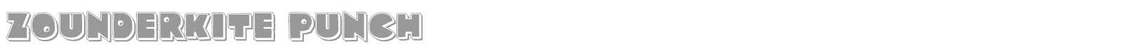 Zounderkite font preview