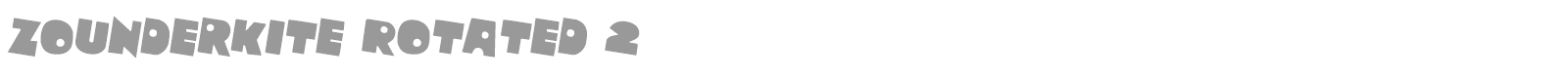Zounderkite font preview