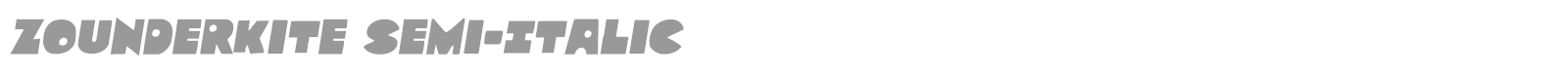 Zounderkite font preview