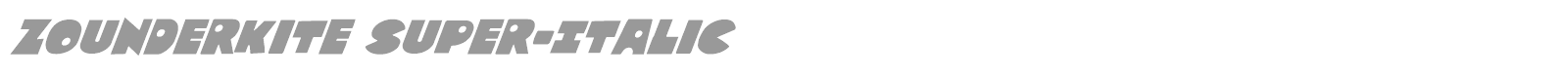 Zounderkite font preview