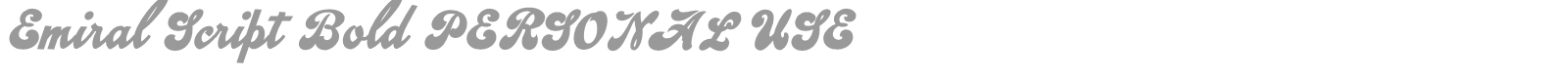 Emiral Script font preview