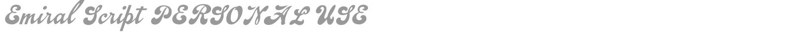 Emiral Script font preview