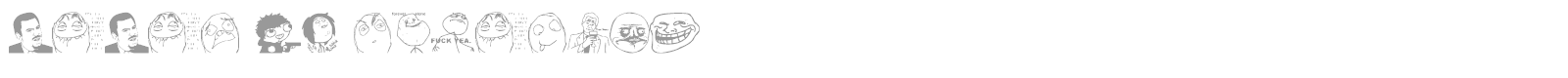 Memes font preview