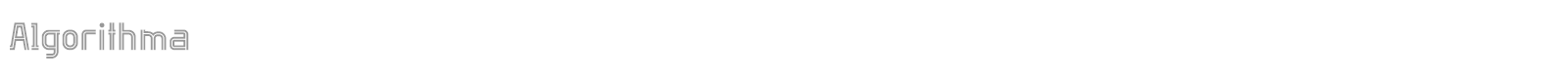 Algorithma font preview