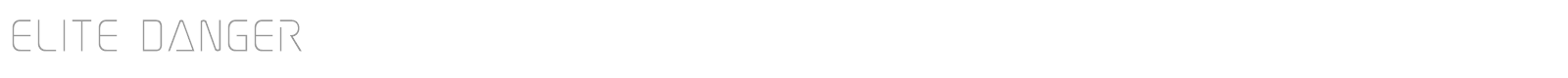 Elite Danger font preview