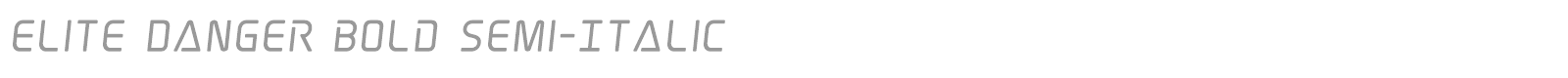 Elite Danger font preview
