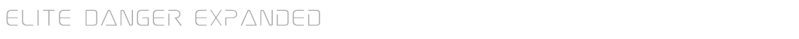 Elite Danger font preview