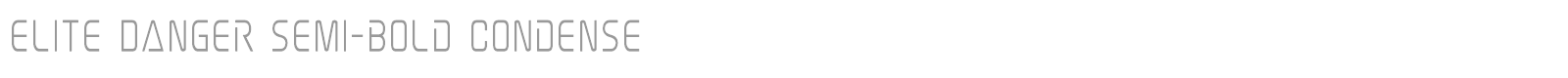 Elite Danger font preview