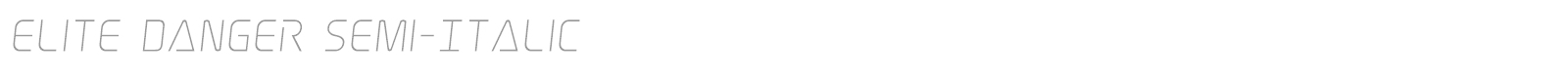 Elite Danger font preview