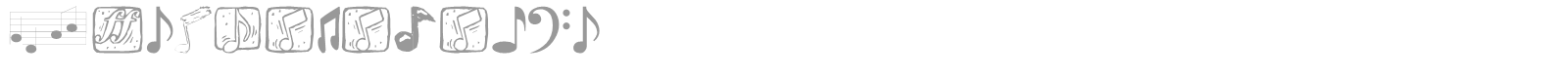 Music Elements font preview