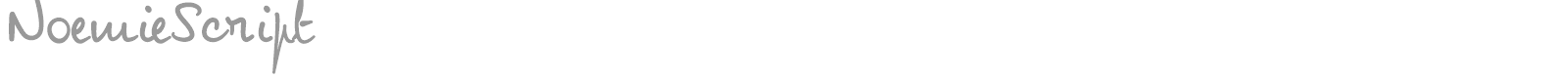 Noemie Script font preview