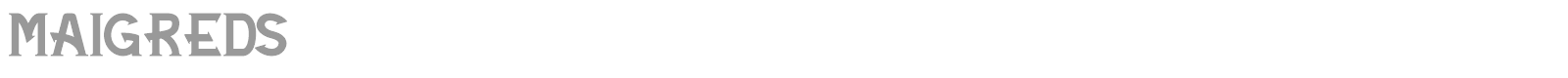 Maigreds font preview