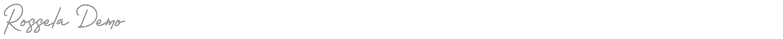 Rossela font preview
