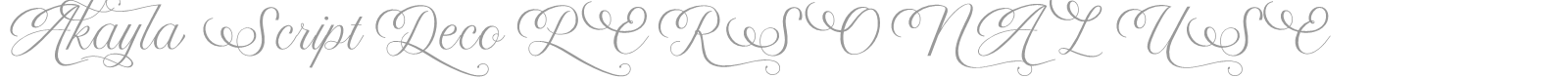 Akayla Script font preview