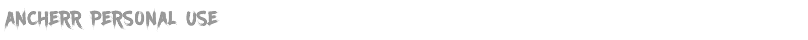 Ancherr font preview