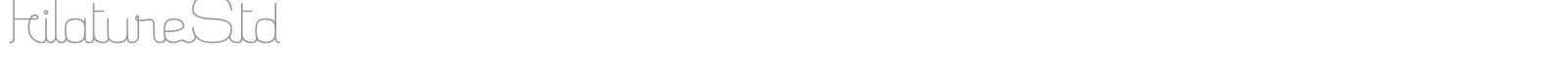 Filature font preview