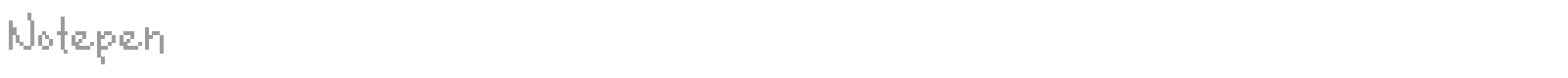 Notepen font preview