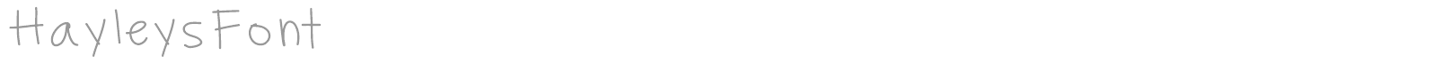 Hayleys Font font preview