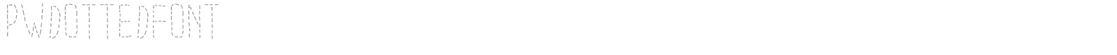 PW Dotted Font font preview