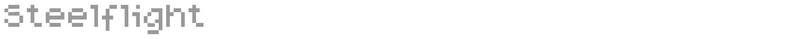 Steelflight font preview