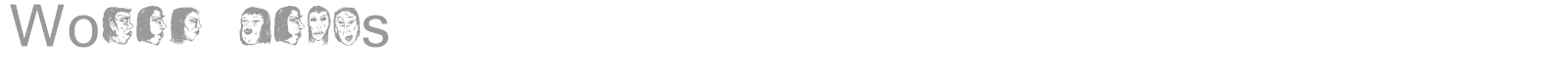 Women Heads font preview