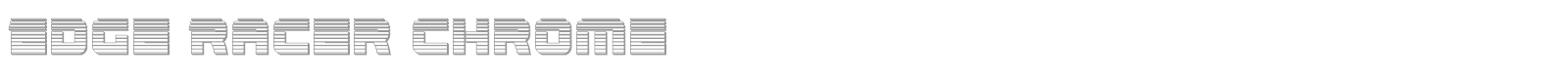 Edge Racer font preview