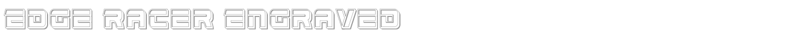 Edge Racer font preview