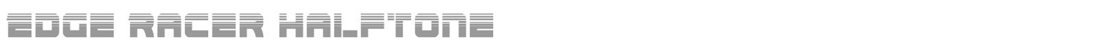 Edge Racer font preview