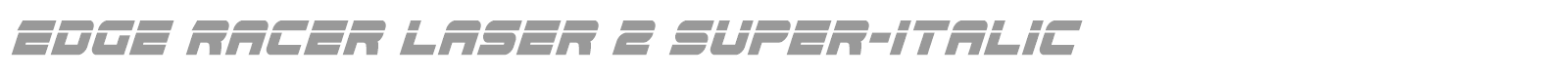 Edge Racer font preview