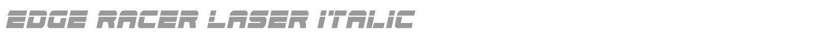 Edge Racer font preview