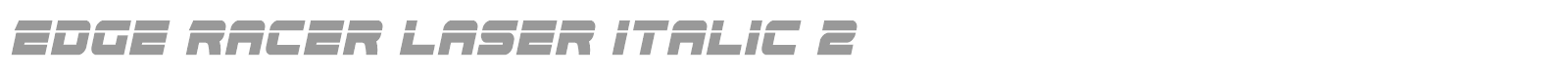 Edge Racer font preview
