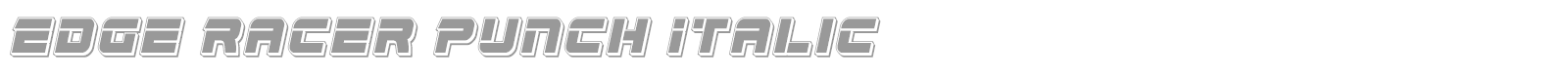 Edge Racer font preview