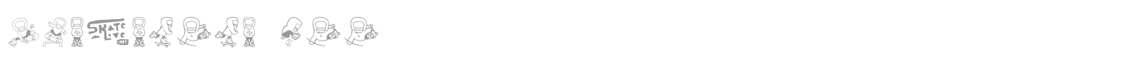 Skatelove font preview