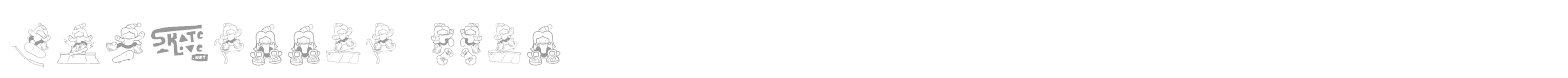 Skatelove font preview