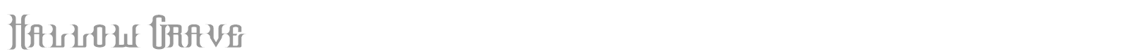 Hallow Grave font preview