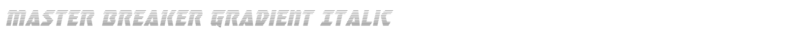 Master Breaker font preview