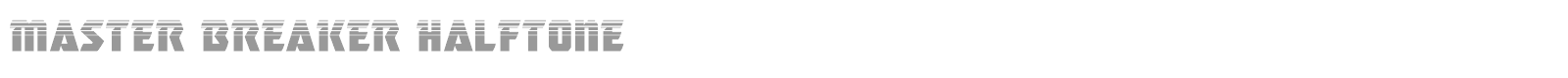 Master Breaker font preview