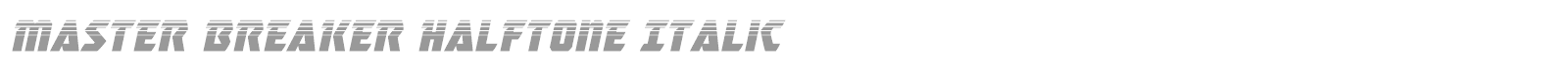 Master Breaker font preview
