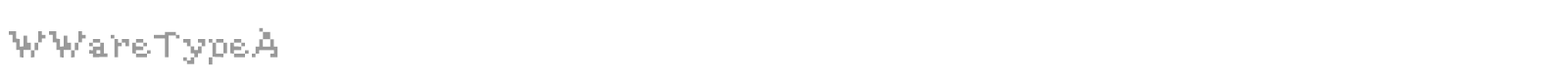 WWareTypeA font preview