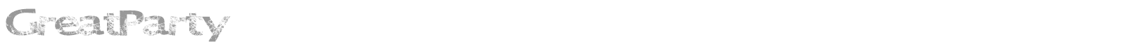 Great Party font preview