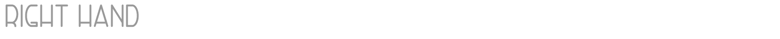 Right Hand font preview