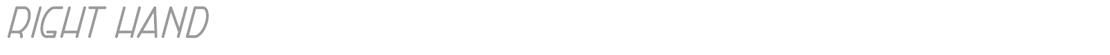 Right Hand font preview
